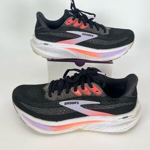 Brooks Ghost 17 Running Walking Shoes Sneakers Black/Purple/Coral - WOMENS 8